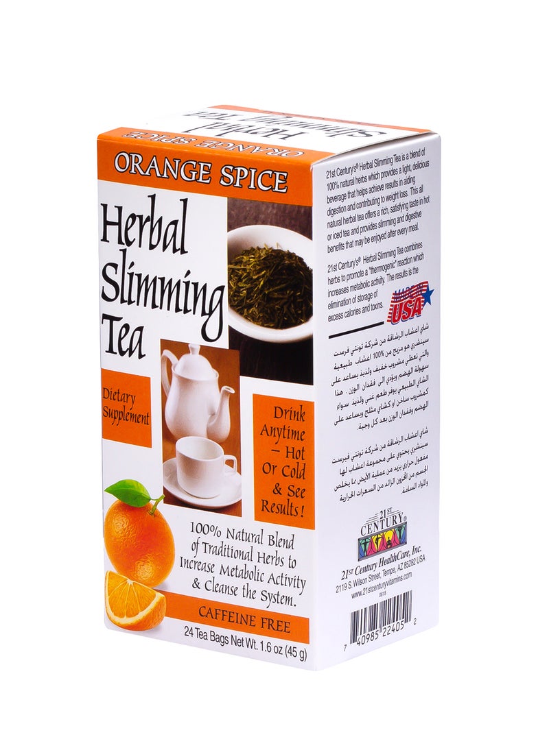 21st Century Herbal Slimming Orange Spice Tea 24 Tea Bags - Image 1